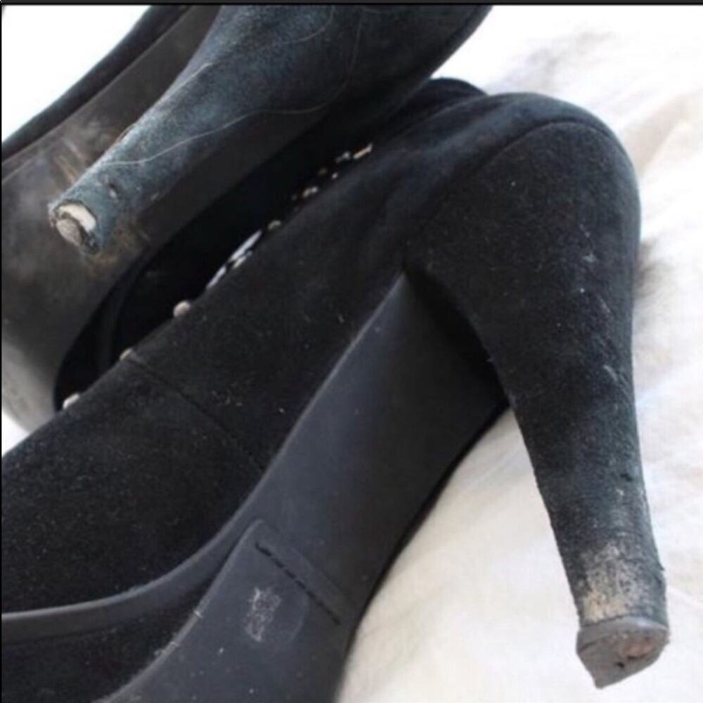 Bcbgeneration Black Suede Silver Stud Studded Boo… - image 7